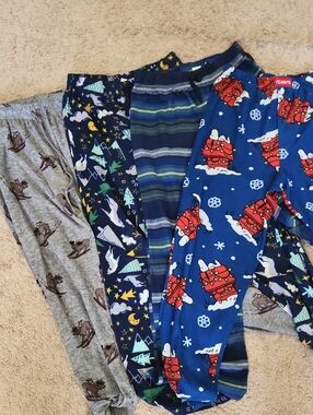 Set Of 4 Cozy Pajama Pants  Size Boys 14/16